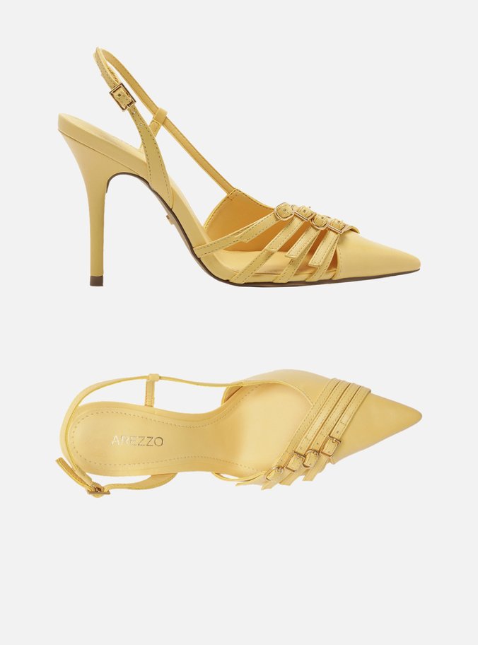 Scarpin Amarelo Salto Fino