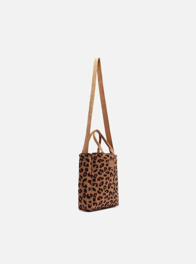 Bolsa Shopping Animal Print Crochê Mônaco Pequena