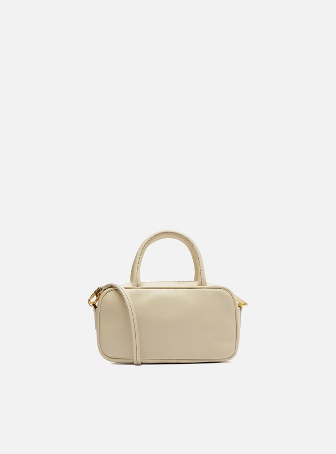 Bolsa Tiracolo Branca Couro Bead ZZ Pequena