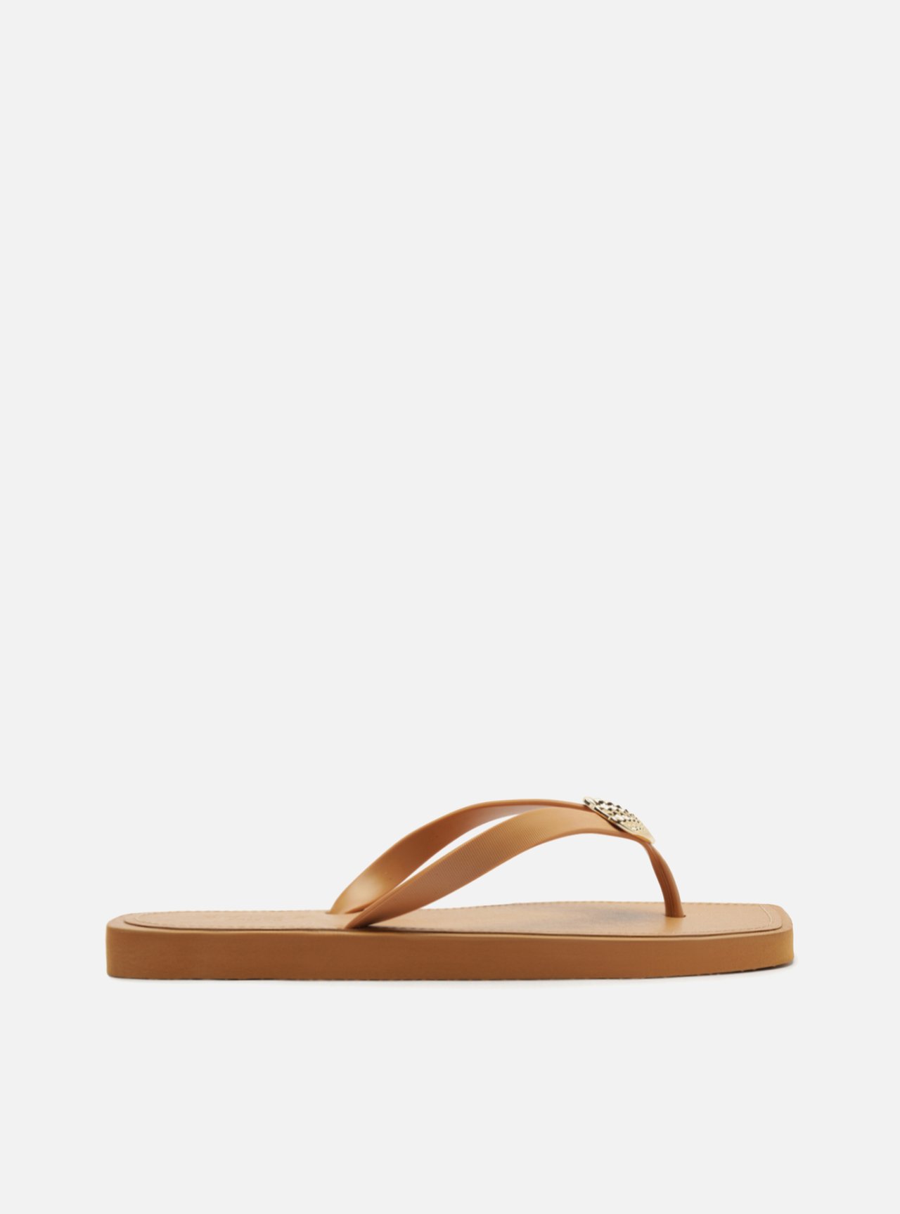 Chinelo de Dedo Marrom Recouro Square Concha — foto 3