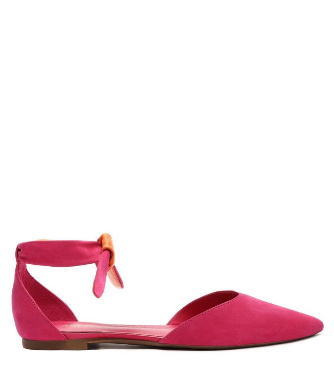 Sapatilha Rosa Nobuck Lace Up Iza