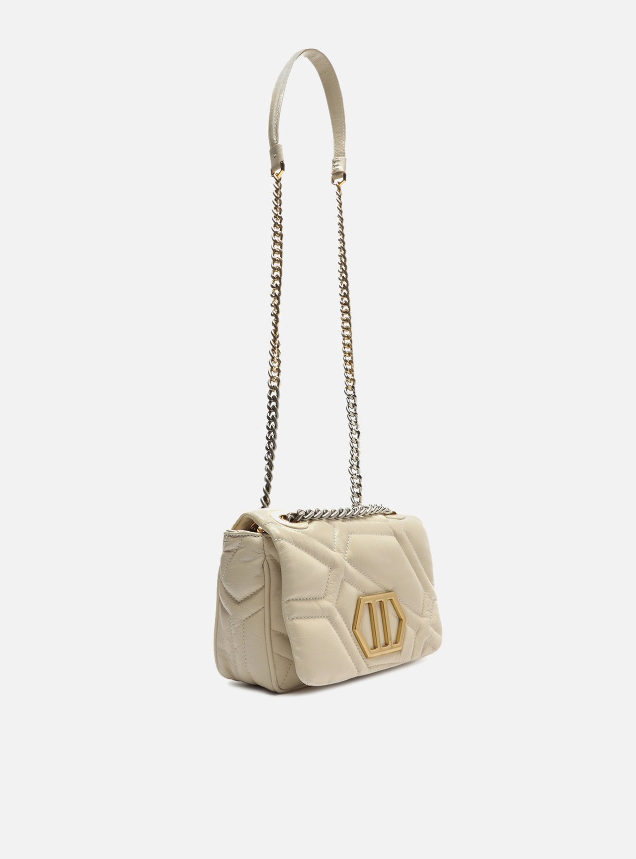 Bolsa Tiracolo Branca Couro Emma Sporty Média — foto 5