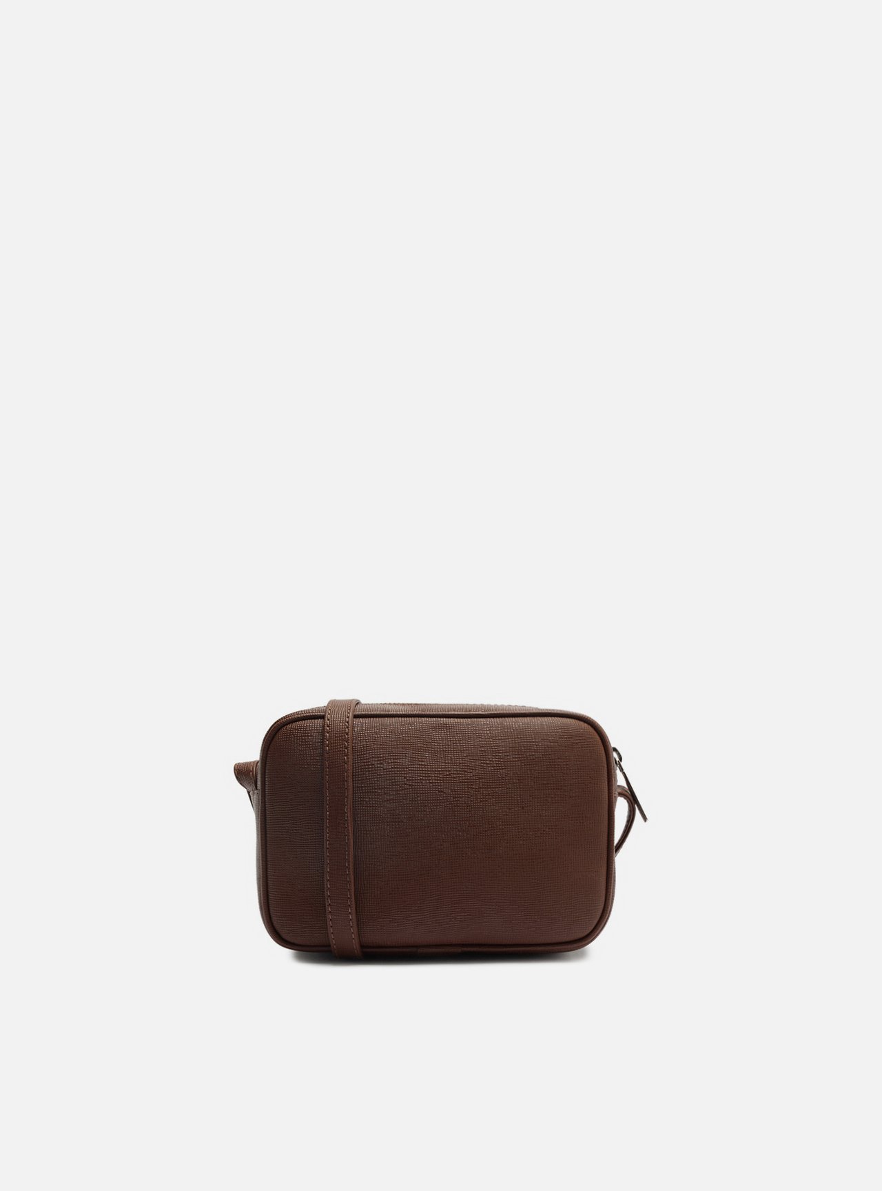 Bolsa Tiracolo Marrom Pequena Metais — foto 3