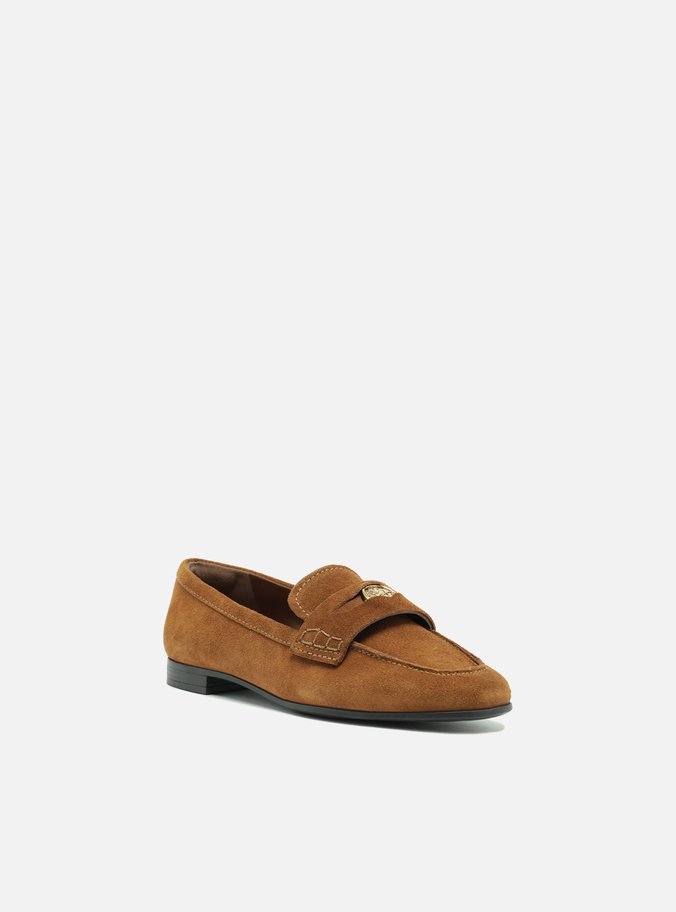 Mocassim Marrom Suede Tira Medalha