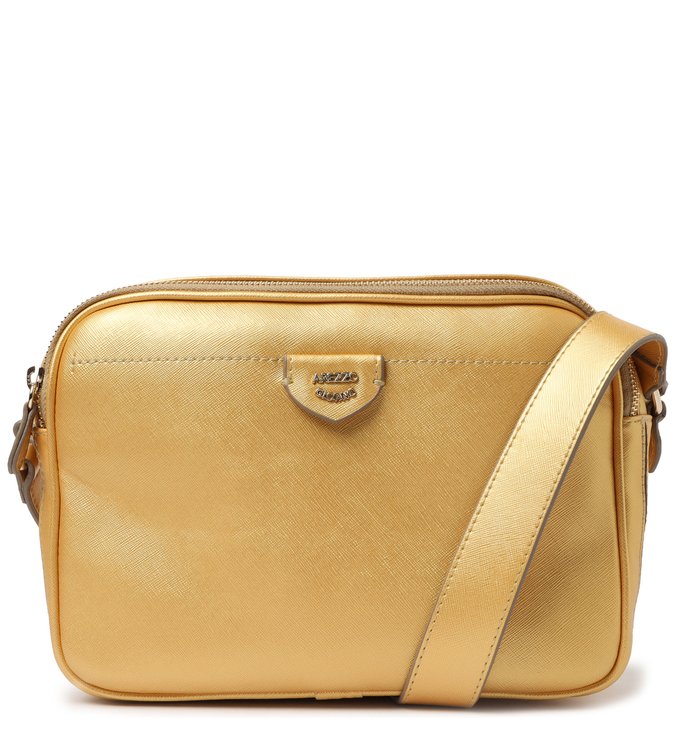Bolsa Tiracolo Dourada Média Colore