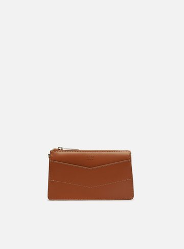 Bolsa Tiracolo Marrom Pequena Costuras