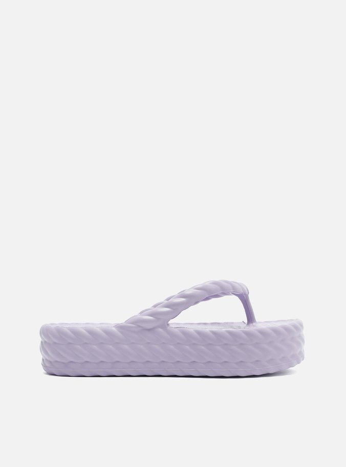 Sandália Roxa Flatform Marrocos Mid