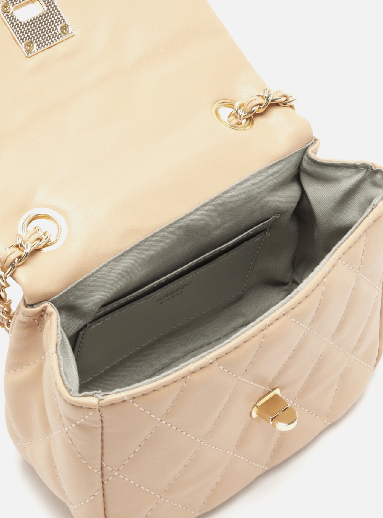 Bolsa Tiracolo Nude Pequena Matelassê — foto 4