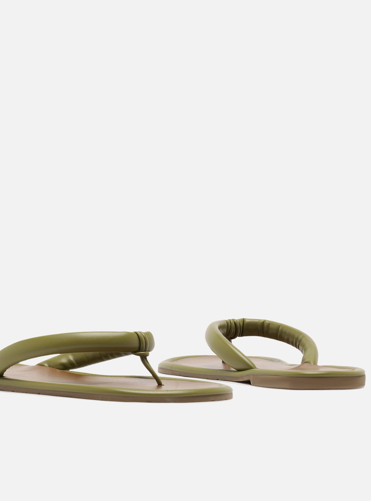 Rasteira Verde Tiras Flip Flop Zoe — foto 4