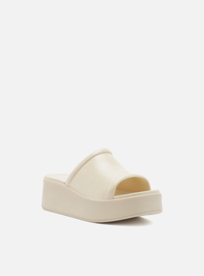 Tamanco Plataforma Off-White Brizza