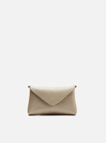 Bolsa Tiracolo Dourada Giorno Pequena Envelope