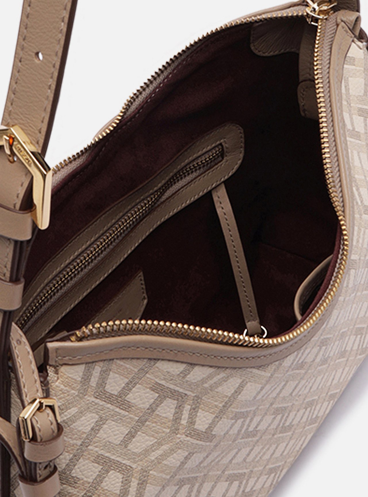 Bolsa Shoulder Multineutra Couro Média Monograma — foto 4