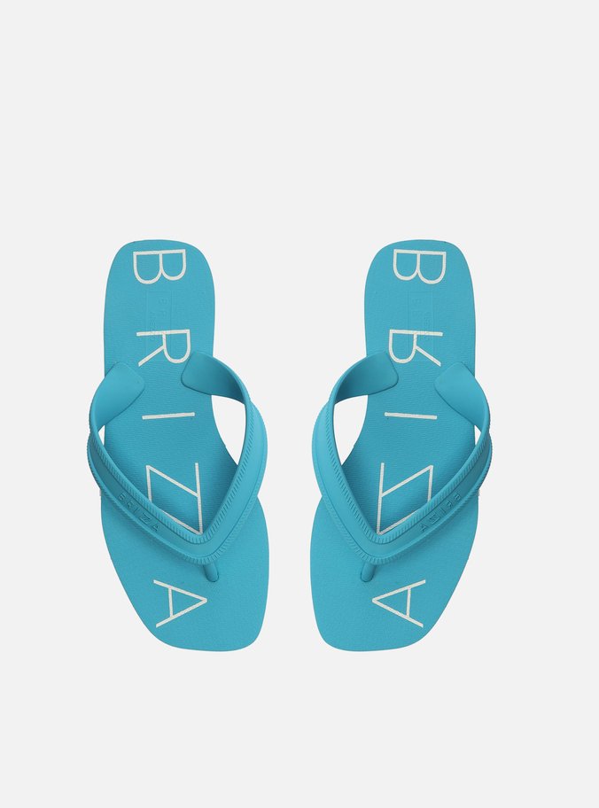 Chinelo de Dedo Azul Plataforma Bold Brizza