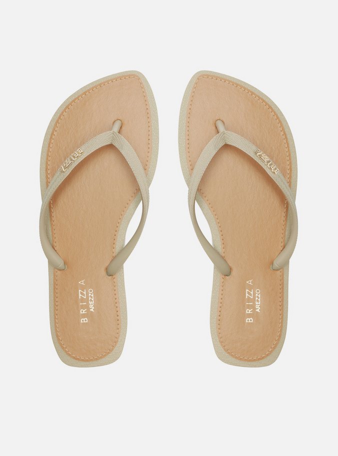 Chinelo de Dedo Cinza Leaf Recouro Brizza