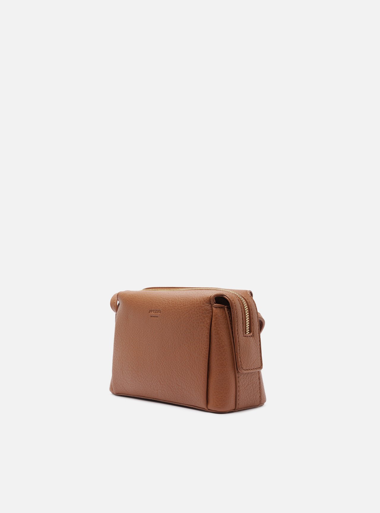 Bolsa Tiracolo Marrom Pequena Metais — foto 2