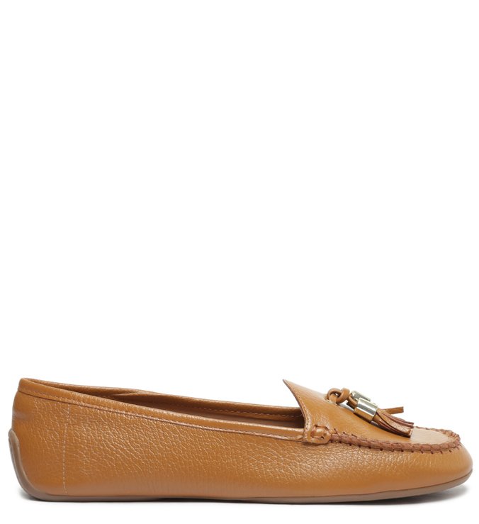 Mocassim Marrom Couro Barbicacho