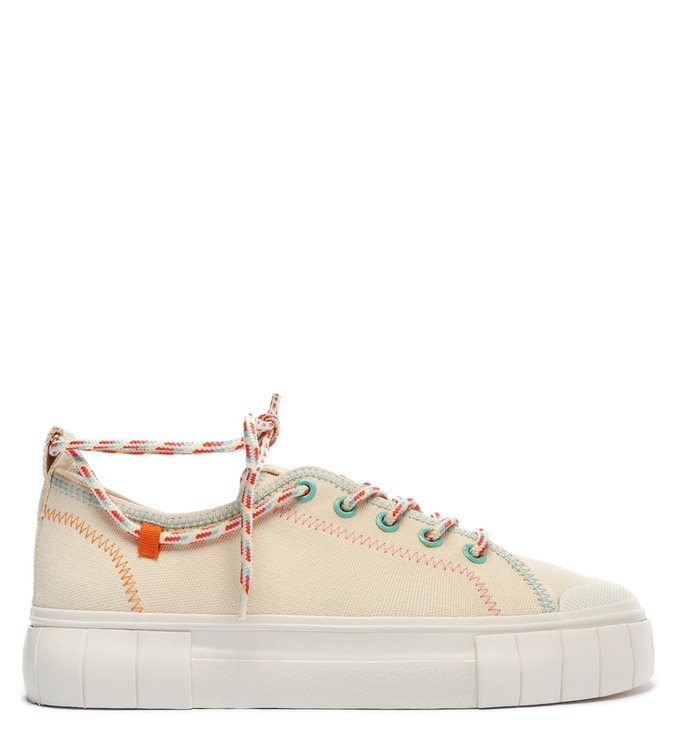 Tênis Off-White Lona Flatform Colorido