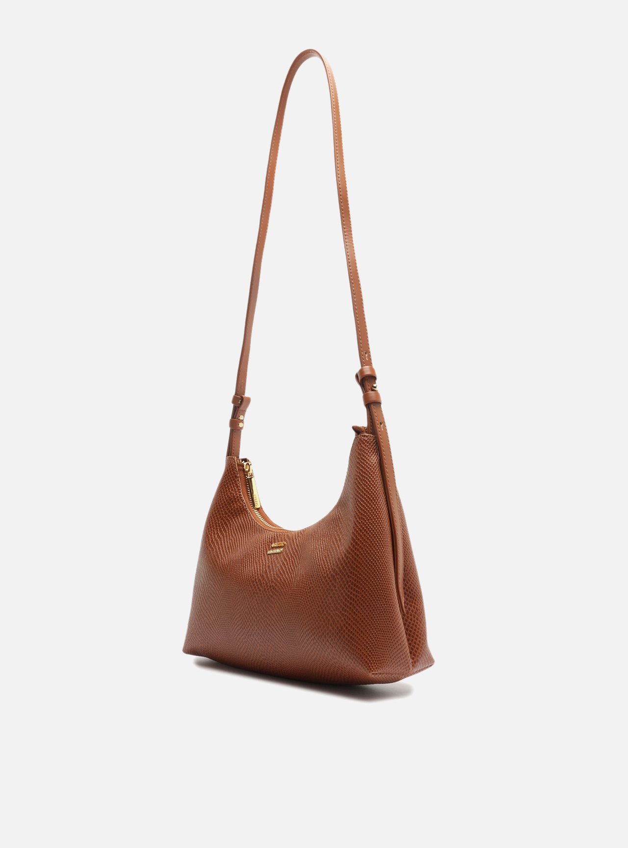 Bolsa Tiracolo Marrom Pequena Texturizada — foto 2