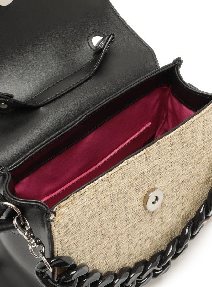 Bolsa Satchel Preta Iara Média