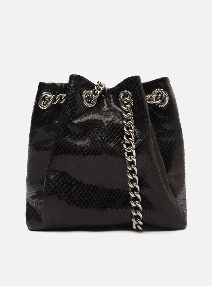 Bolsa Bucket Preta Snake Corrente