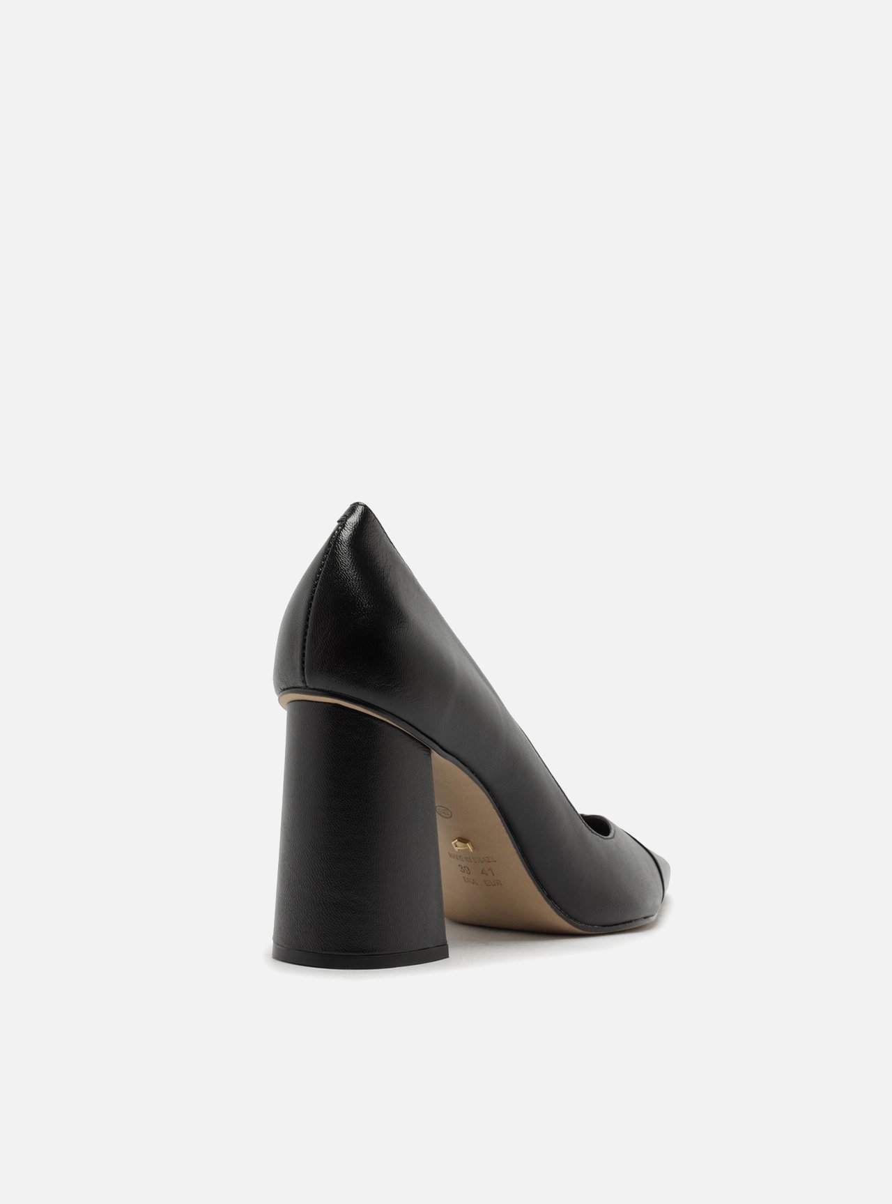 Scarpin Fechado Preto Salto Alto — foto 3