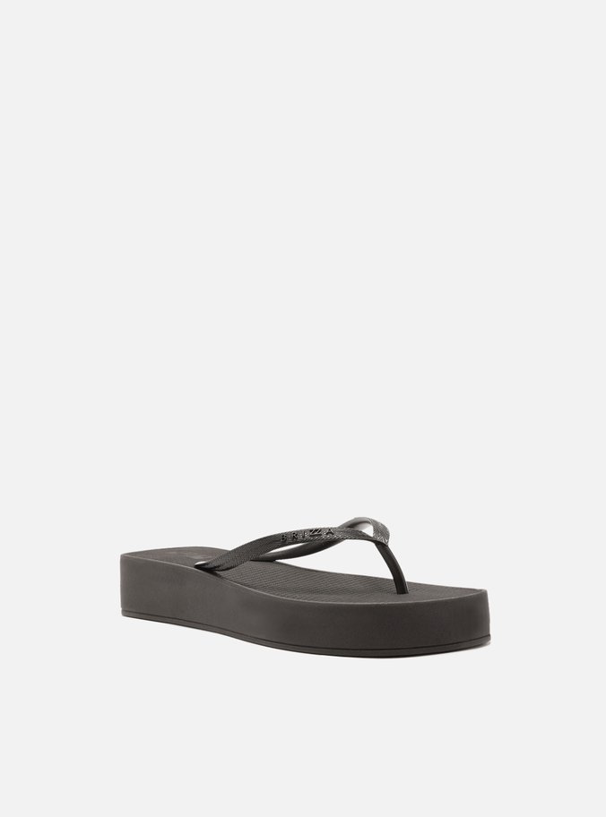 Chinelo Preto Flatform Mykonos Basics