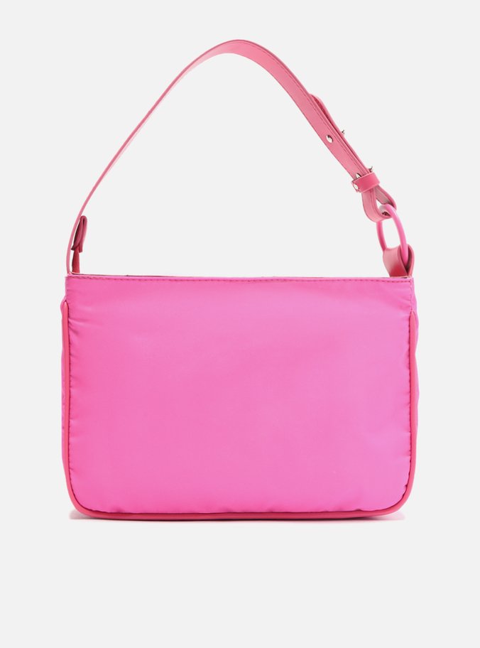 Bolsa Hobo Rosa Nylon Olivia Pequena Brizza