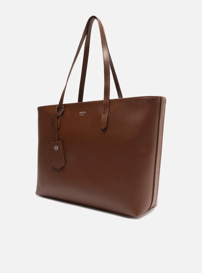 Bolsa Shopping Marrom Manu Grande
