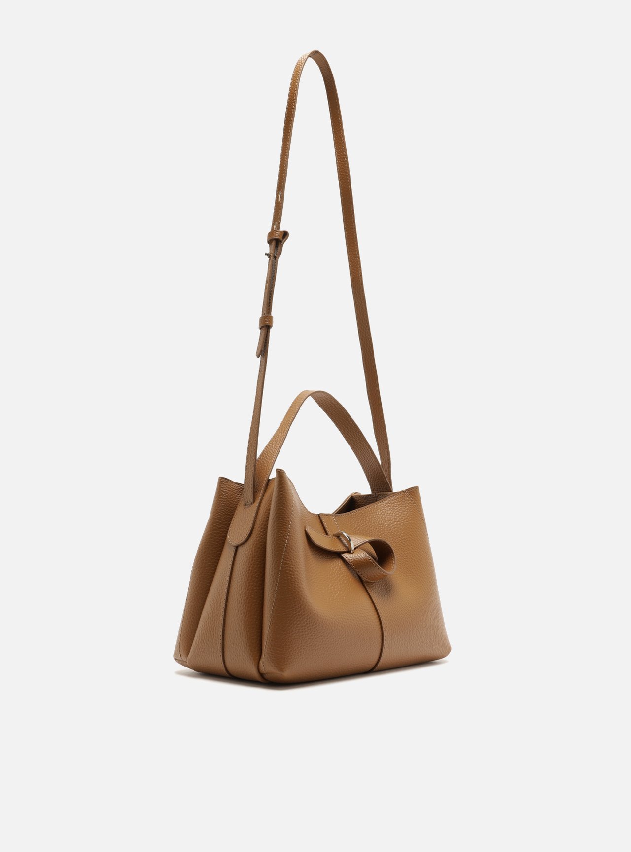 Bolsa Tote Marrom Média Laço — foto 5