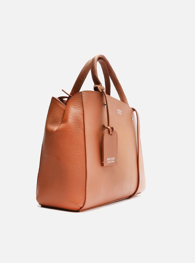 Bolsa Tote Rosa Antigo Couro Bella Média