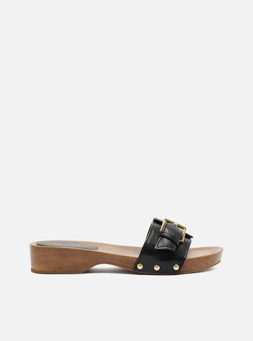 Sandália Preta Flatform
