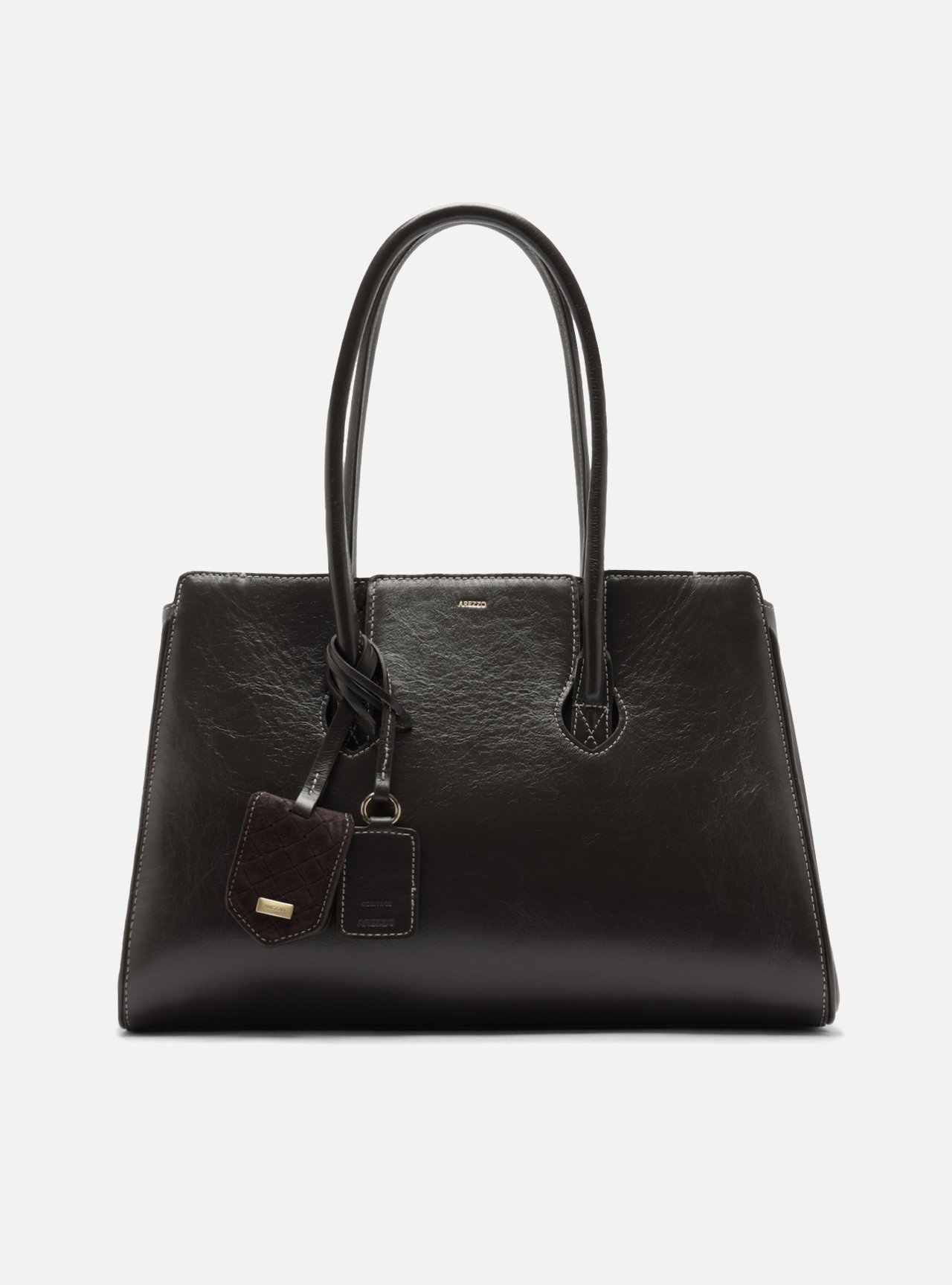 Bolsa Shopping Marrom Couro Heritage Grande — foto 1