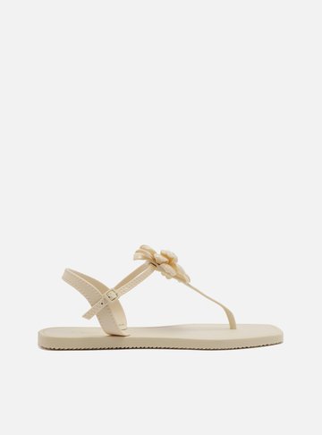Sandália Rasteira Off-White Fivela Brizza