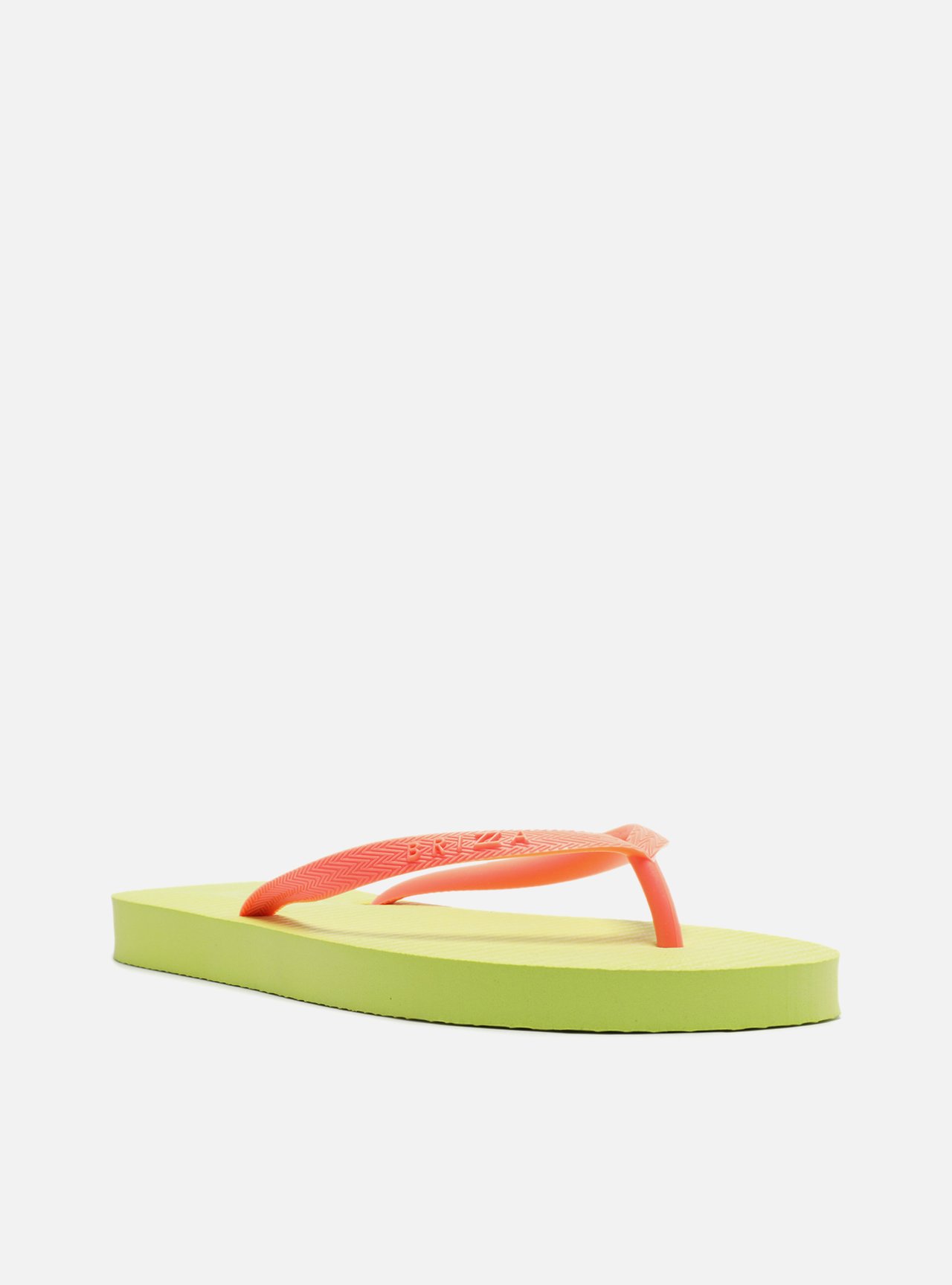 Chinelo de Dedo Multicolorido Tiras Laranja Essential Brizza — foto 2