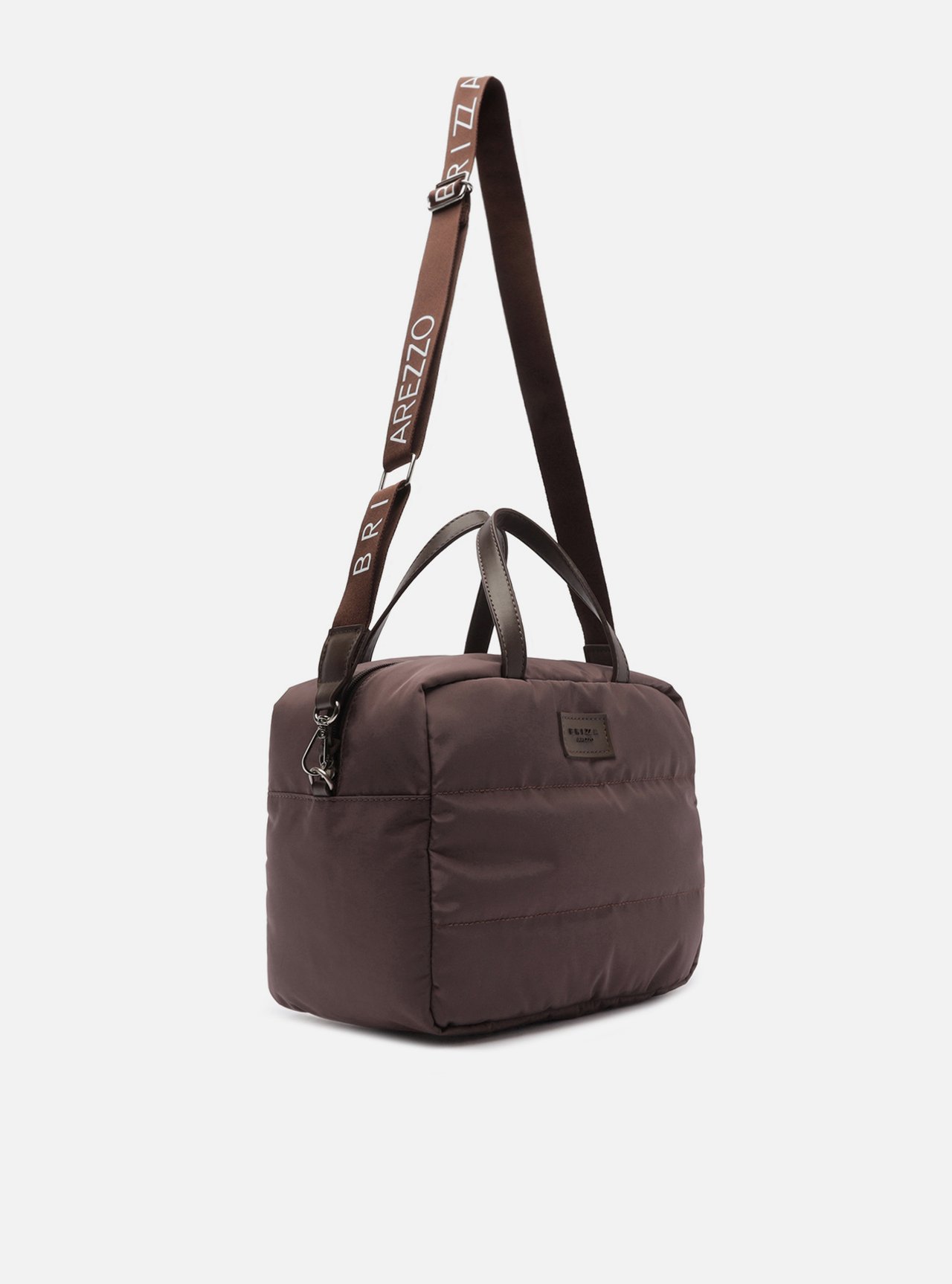 Bolsa Tiracolo Marrom Média Matelassê Brizza — foto 5