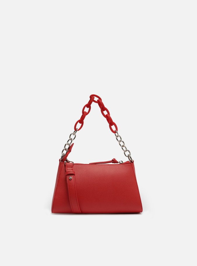 Bolsa Tiracolo Vermelha Corrente Pequena