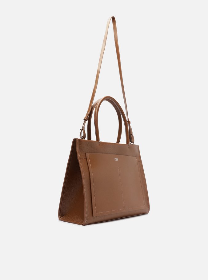 Bolsa Shopping Caramelo Grande Bolso Recorte