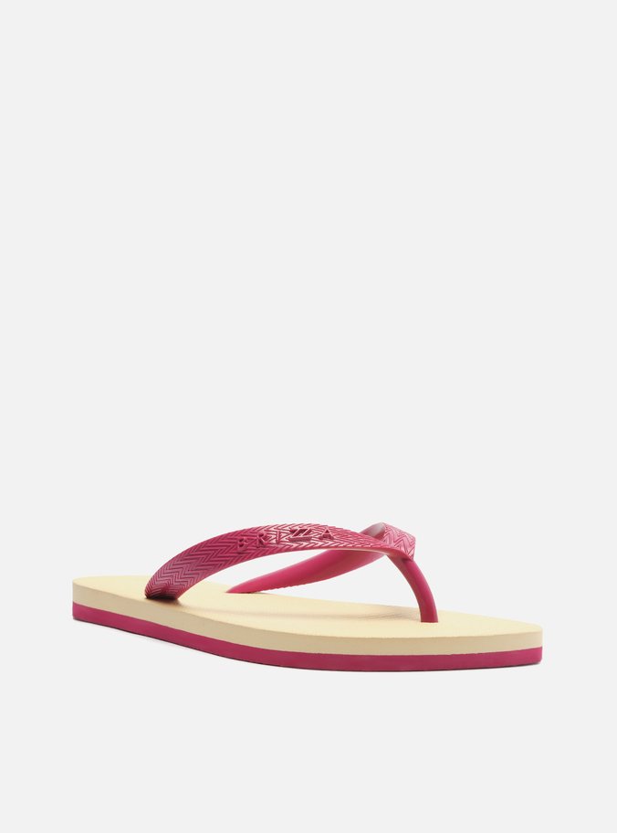 Chinelo de Dedo Rosa Bicolor Roma Basics