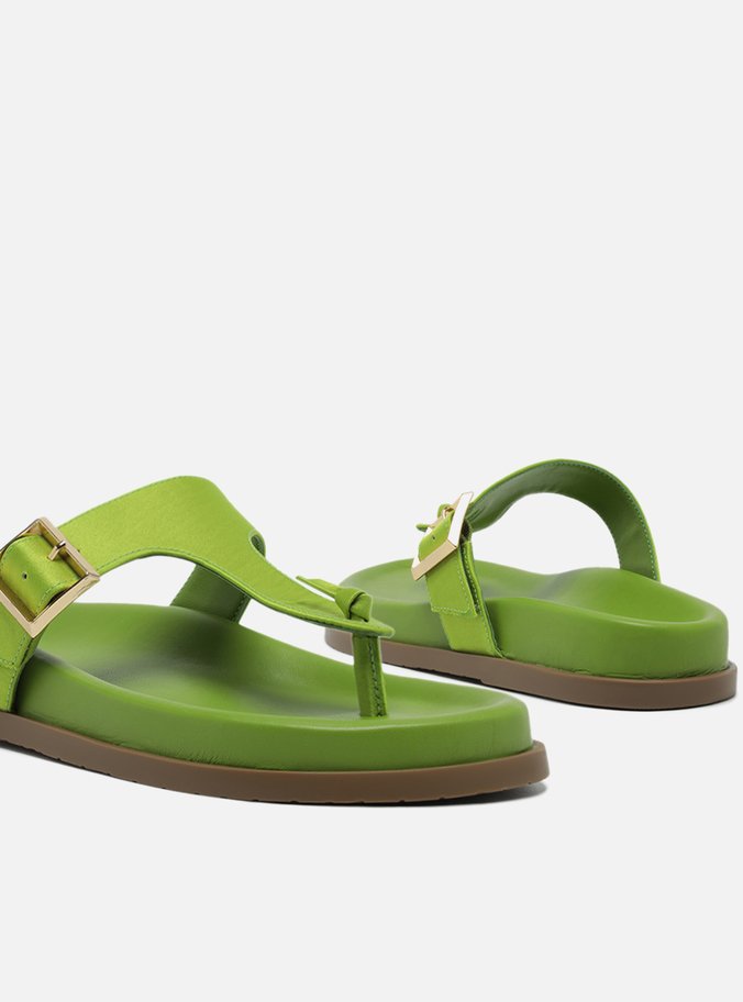 Papete Verde Cetim Bico Redondo