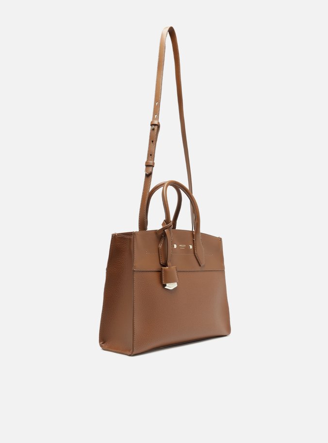 Bolsa Tote Marrom Giorno Grande Moldura