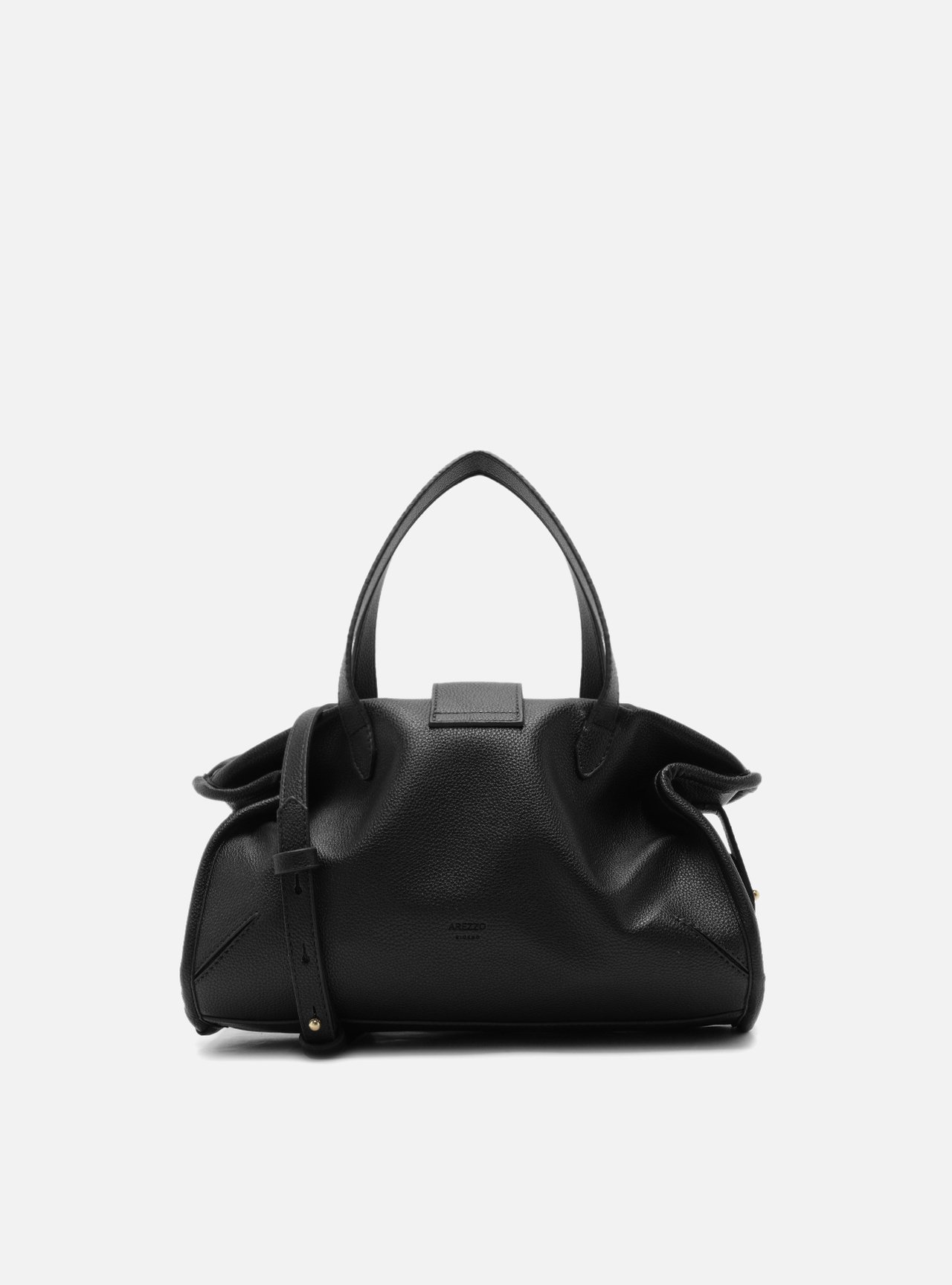 Bolsa Tote Preta Média Metais — foto 3