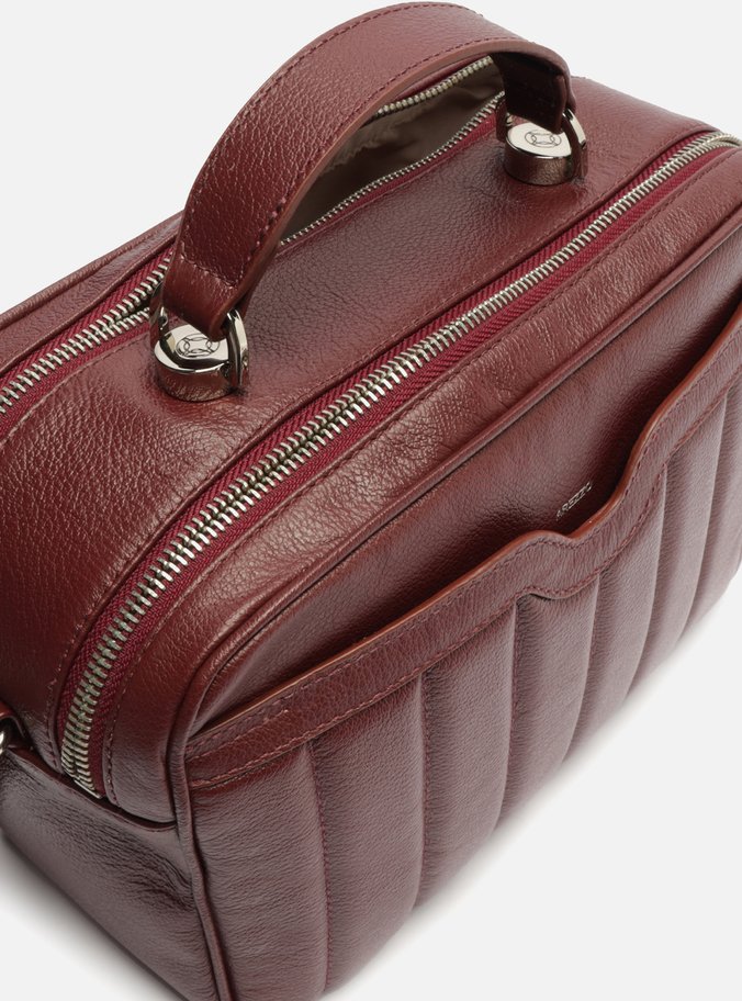 Bolsa Tiracolo Vermelha Couro Francine Média