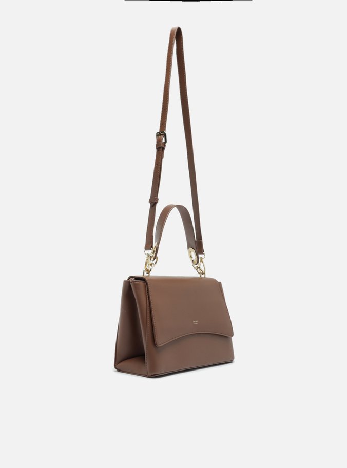 Bolsa Tiracolo Marrom Média