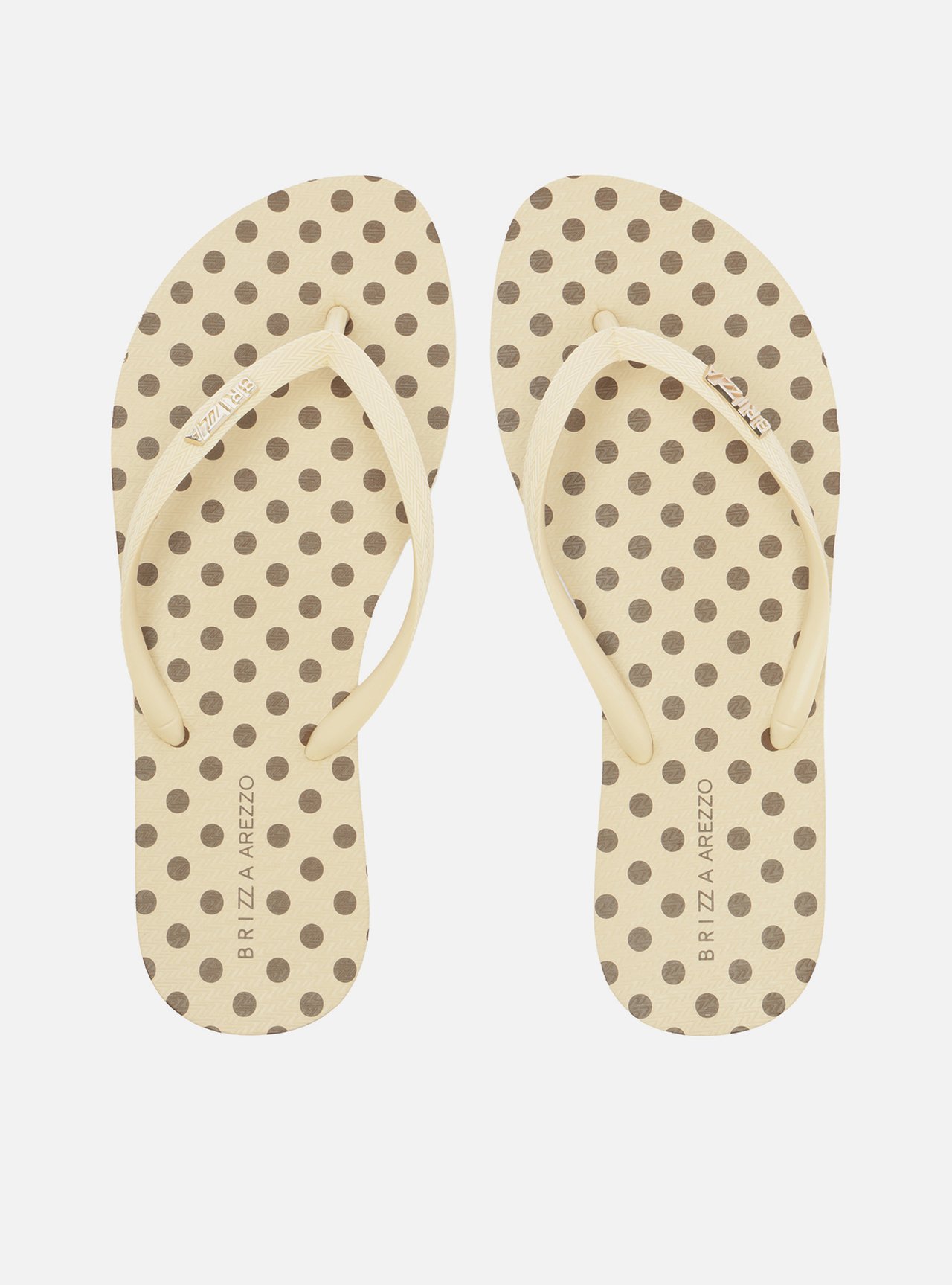 Chinelo de Dedo Off White Poá Brizza — foto 1