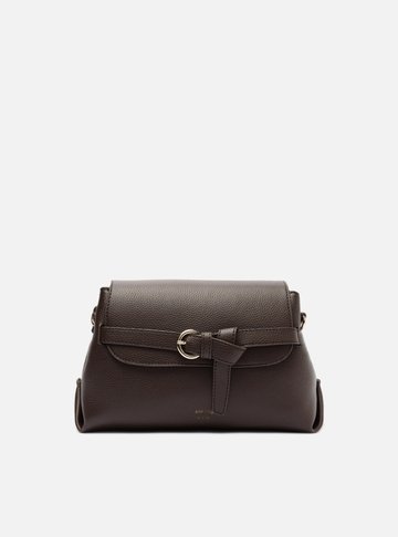 Bolsa Tiracolo Marrom Média