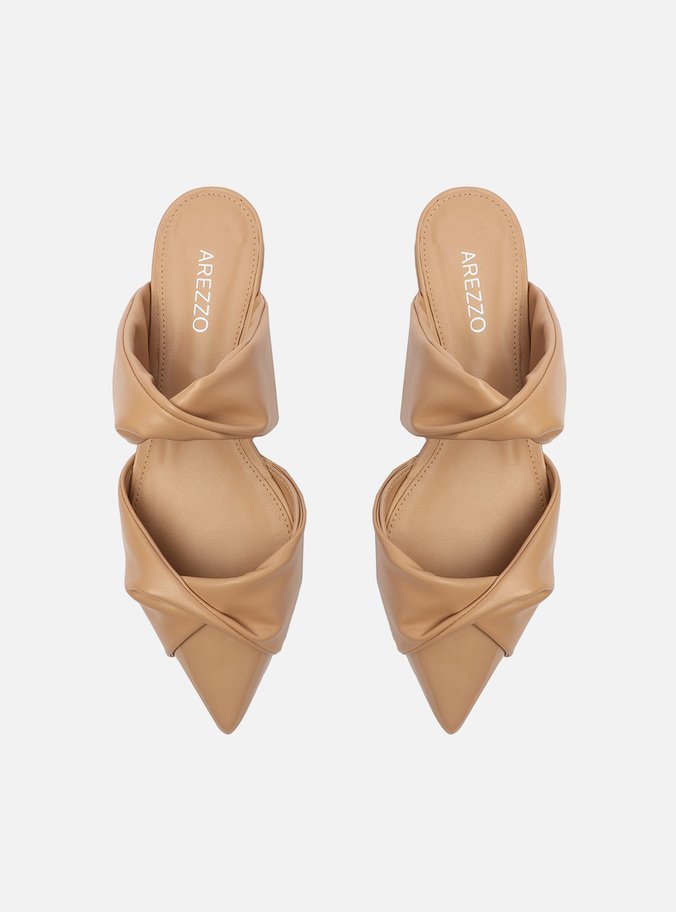 Mule Nude Tiras Torcidas