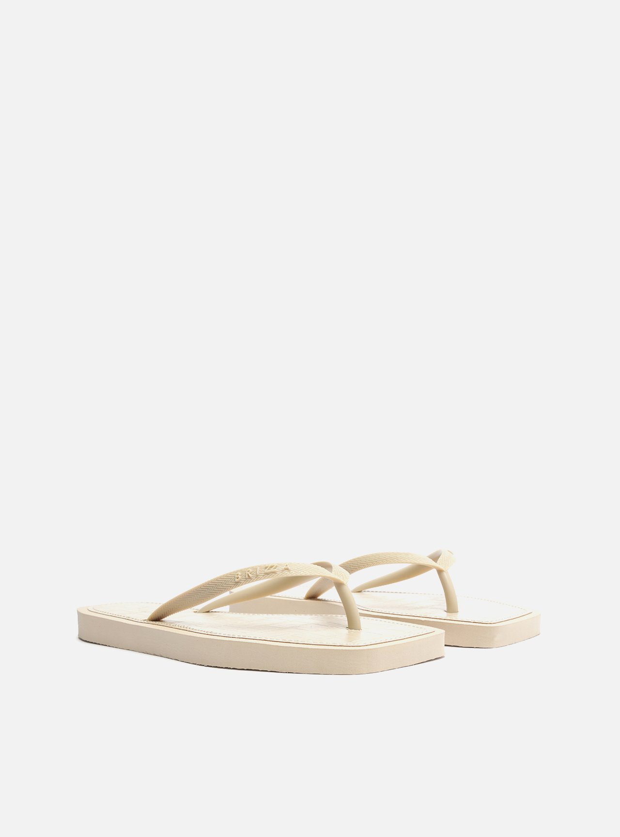 Chinelo de Dedo Off-White Square Palmilha Croco — foto 4