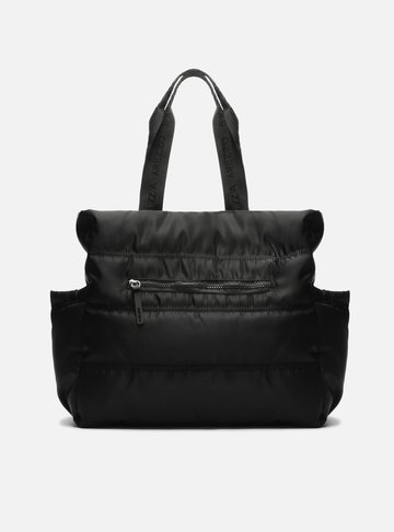 Bolsa Shopping Preta Nylon Gigi Sporty Grande