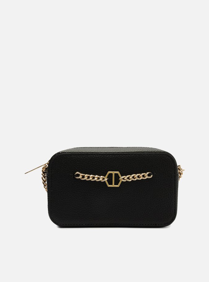 Bolsa Tiracolo Preta Pequena Corrente ID