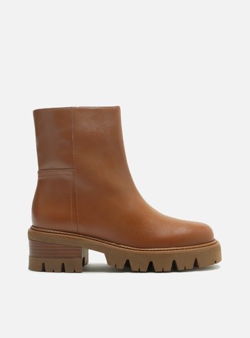 Bota Marrom Cano Médio Tratorada